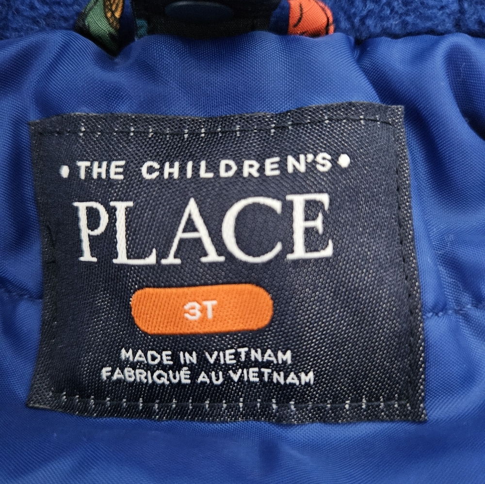 The Children's Place 3-in-1 Winter Coat, Dinosaur Print On Navy Background, 3T - Picture 11 of 11